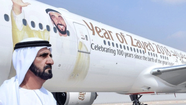 حاكم دبي الشيخ محمد بن راشد في افتتاح النسخة الـ 12 من معرض دبي للطيران