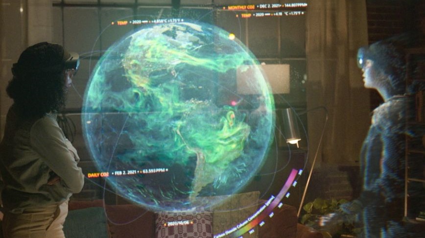 تتيح المنصة رؤية الأشخاص بأبعاد ثلاثية (الصورة نقلا عن صفحة مايكروسوفت على فيسبوك)