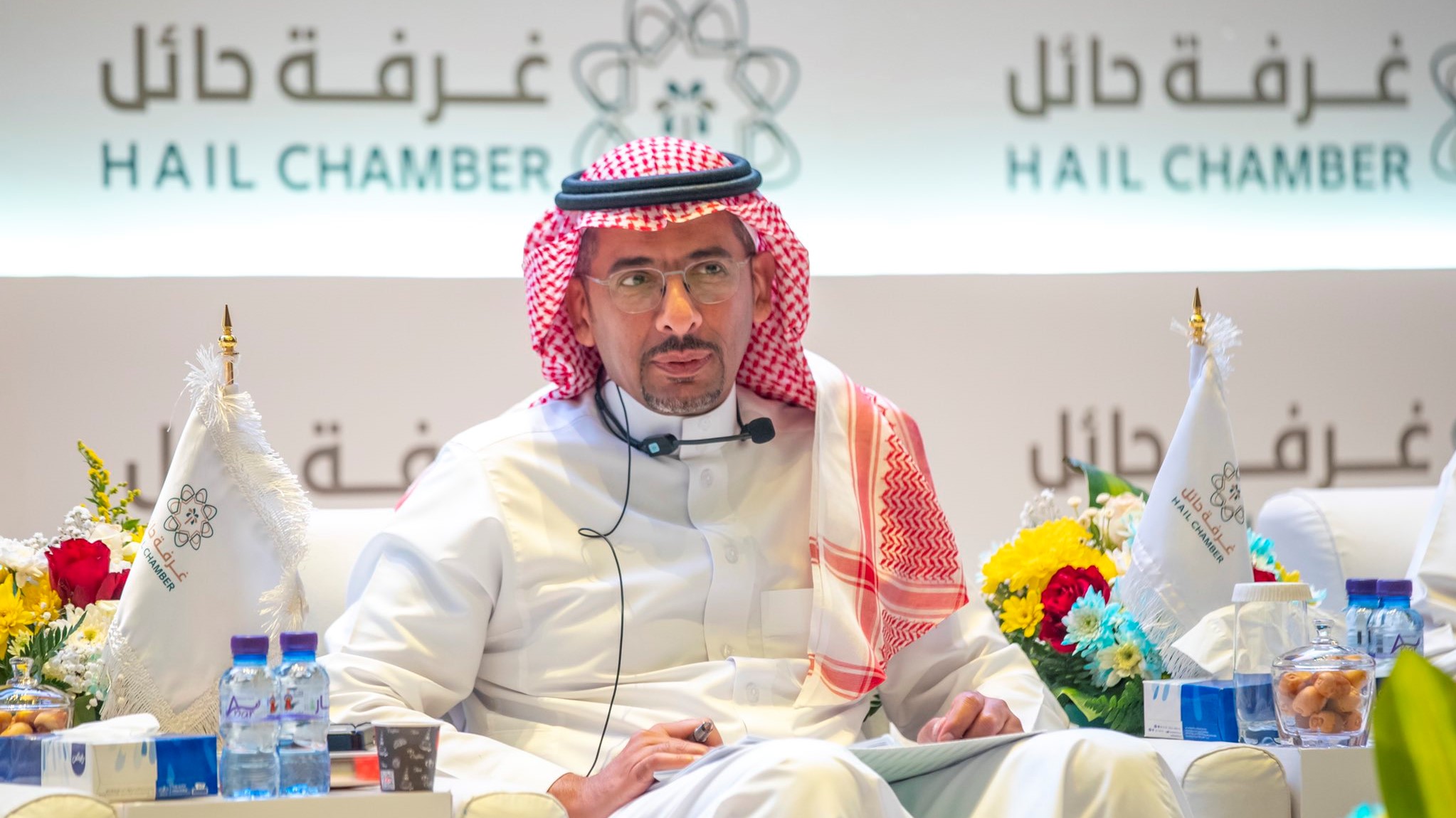وزير الصناعة السعودي بندر الخريف في لقاء نظمته عرفة حائل السبت 3 يوليو 2021