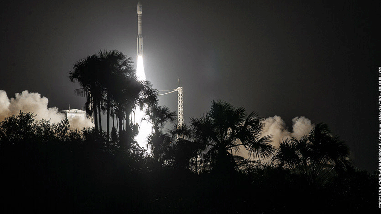 صورة لاقلاع الصاروخ بمهمة نشرتها صفحة Vega Space Transportation System بتاريخ 29 نيسان/ أبريل 2021