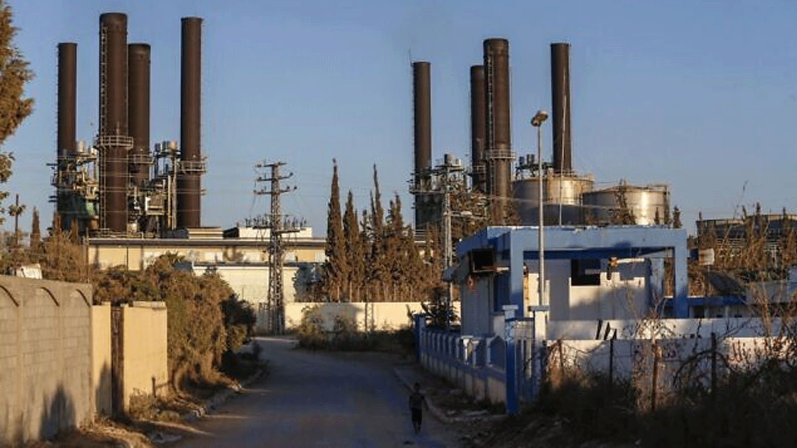 صورة تُظهر محطة توليد كهرباء في وسط قطاع غزة. 17 آب/ اغسطس 2020