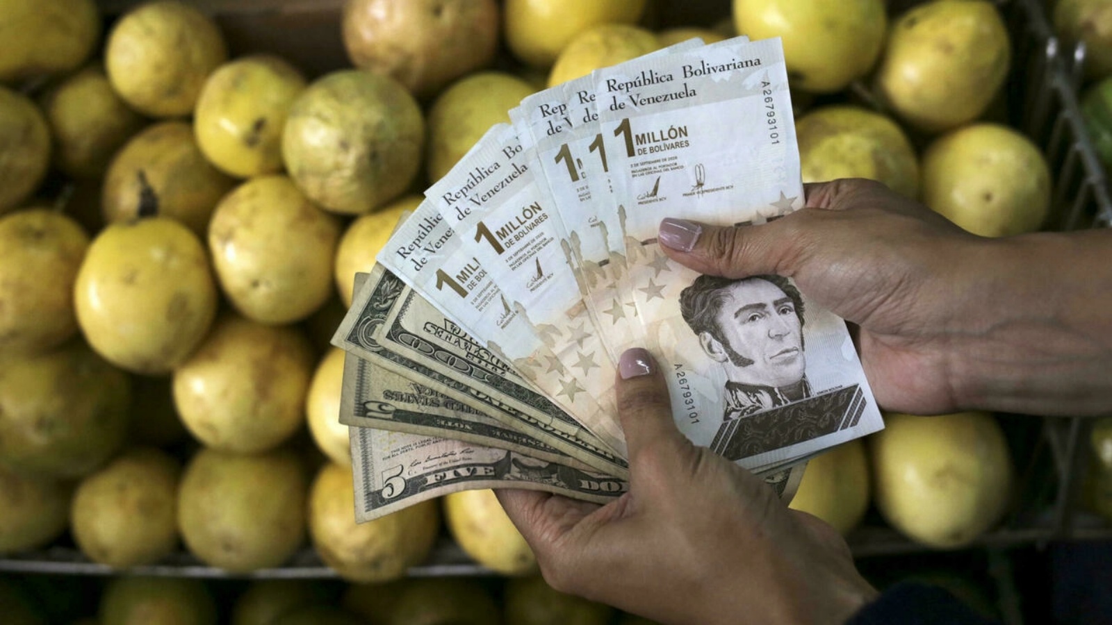 الدولار الأميركي حل إلى حد كبير محل البوليفار الفنزويلي باعتباره العملة الأكثر استخدامًا في فنزويلا