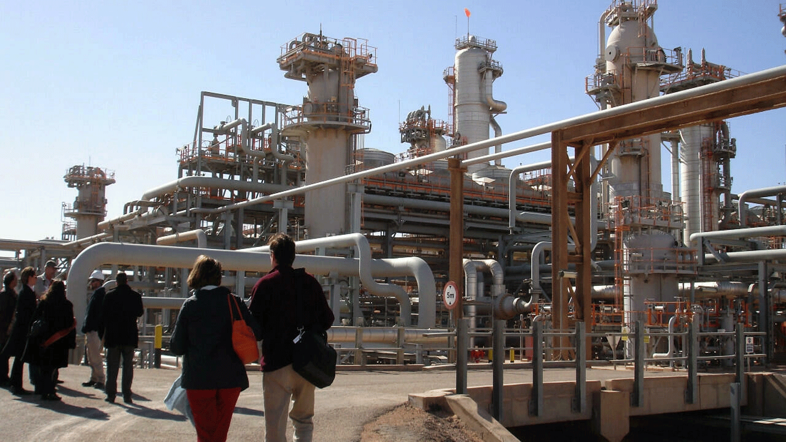 صورة لمحطة معالجة الغاز في كريشبا، على بعد حوالي 1200 كيلومتر جنوب الجزائر العاصمة