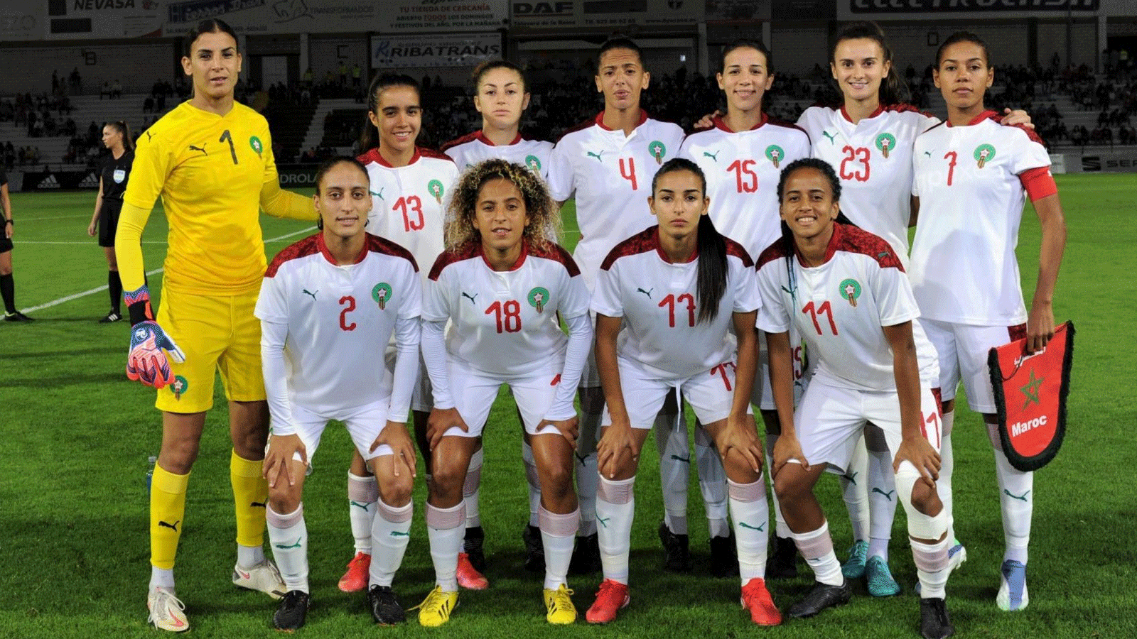 المنتخب الوطني المغربي للسيدات في مباراته الأولى من كأس الأمم الأفريقية 2022