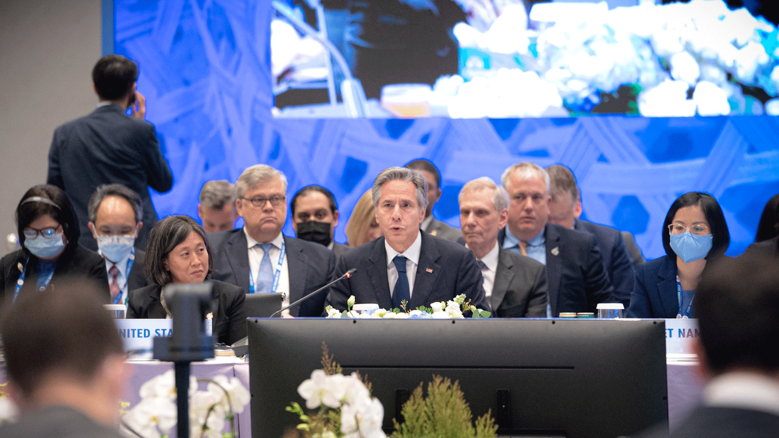وزير الخارجية الأميركي أنتوني بلينكن يتحدث في قمة APEC
