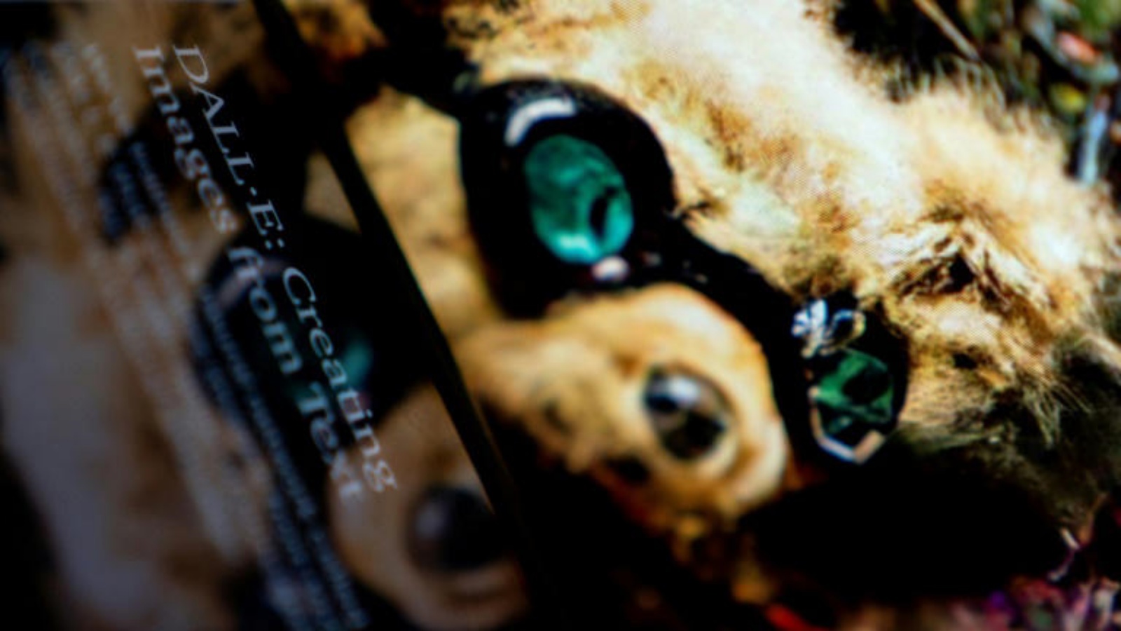 موقع DALL-E على جهاز محمول بجانب صورة مطورة بواسطة الذكاء الاصطناعي باستخدام تكنولوجيا DALL-E على شاشة كمبيوتر في العاصمة الأميركية واشنطن