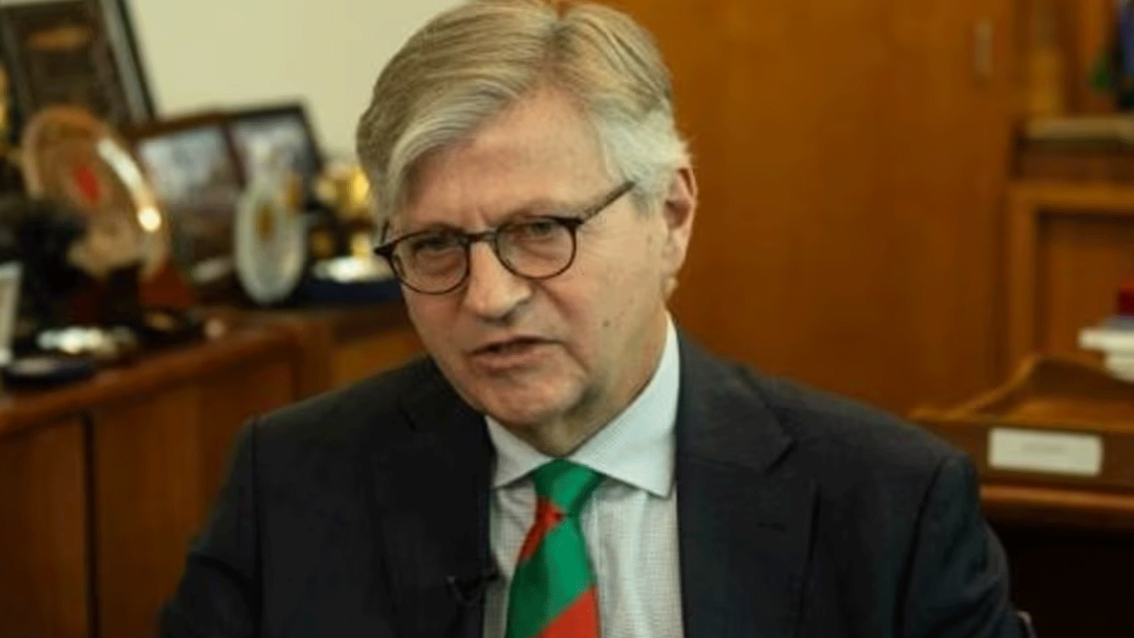 وكيل الأمين العام للأمم المتحدة لعمليات السلام جان بيير لاكروا خلال مقابلة مع وكالة فرانس برس في مقر الأمم المتحدة في نيويورك، في 20 تشرين الثاني/نوفمبر 2023