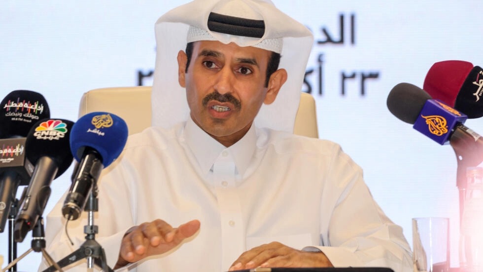 وزير الدولة لشؤون الطاقة القطري سعد بن شريده الكعبي في الدوحة بتاريخ 23 تشرين الأول/أكتوبر 2022
