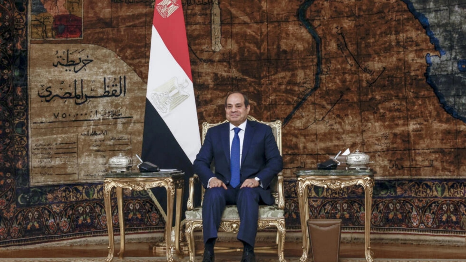 الرئيس المصري عبد الفتاح السيسي خلال استقباله وزير الخارجية الأميركي أنتوني بلينكن في 11 كانون الثاني (يناير) 2024 