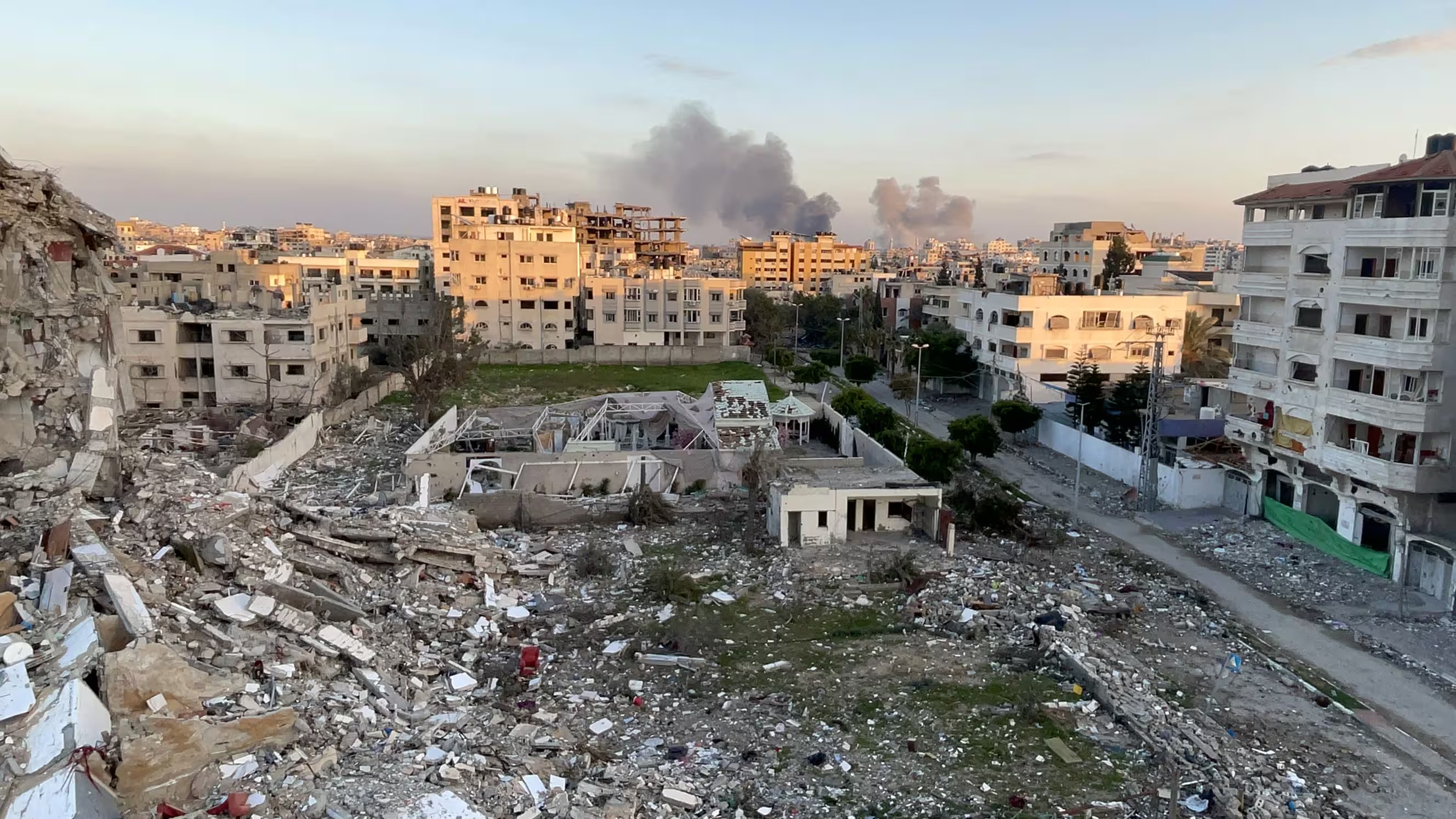 مباني مدمرة في غزة في 20 شباط (فبراير) 2024