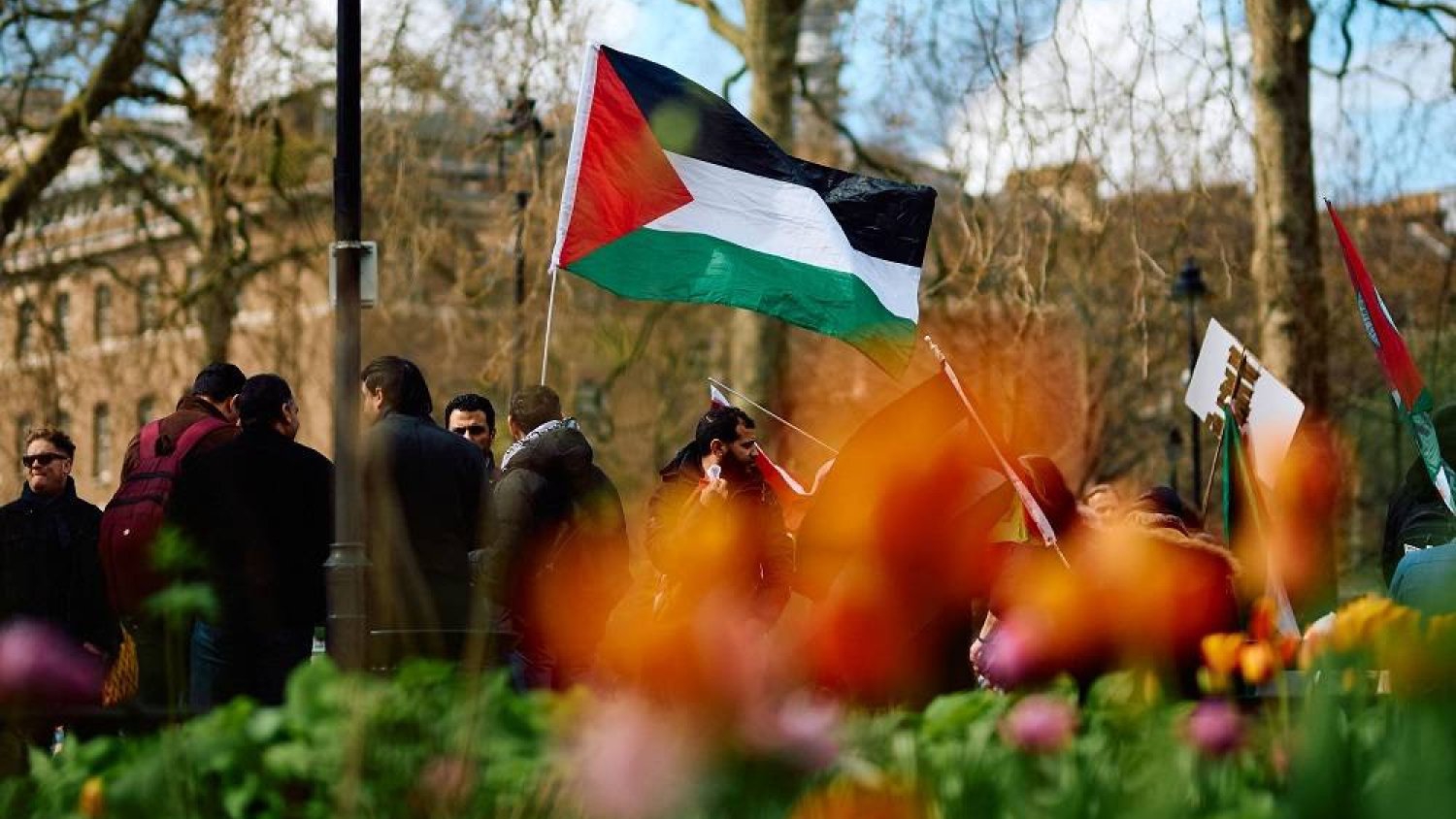 تظاهرة في لندن مناهضة للحرب التي تشنها إسرائيل على غزة