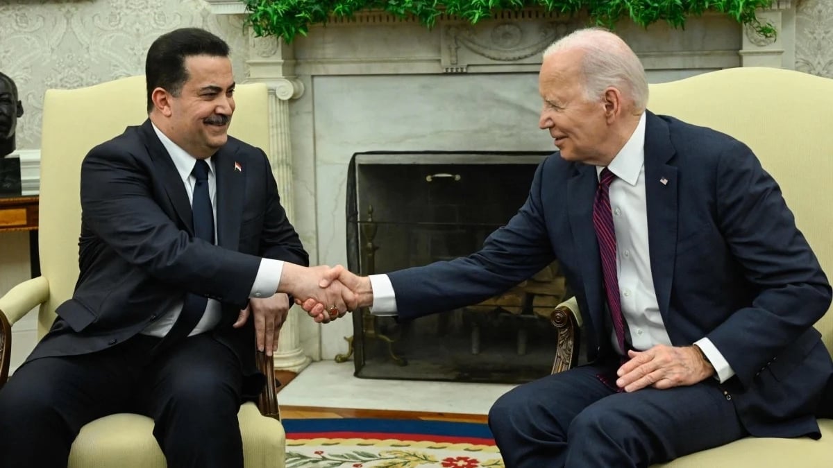 الرئيس الأميركي جو بايدن يستقبل في البيت الأبيض رئيس الوزراء العراقي محمد شياع السوداني