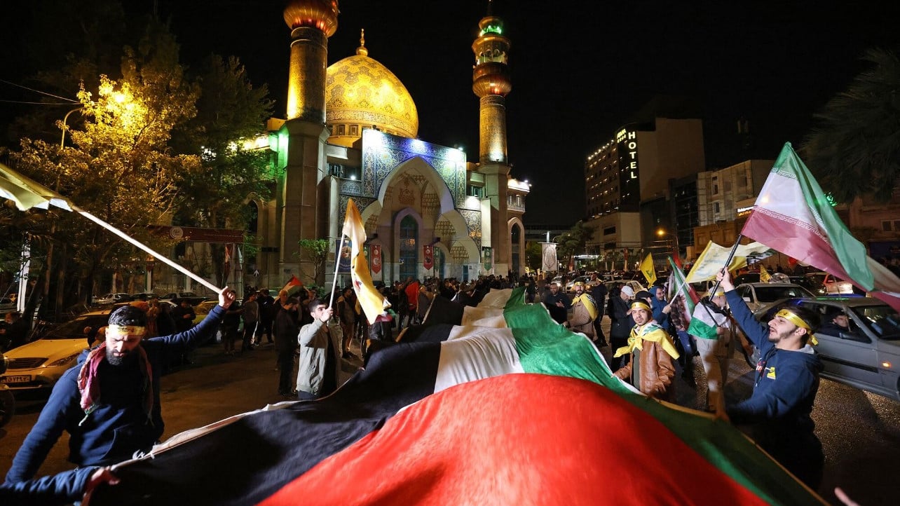 احتفالات في طهران بعيد الهجوم الإيراني على إسرائيل في 14 نيسان (أبريل) 2024