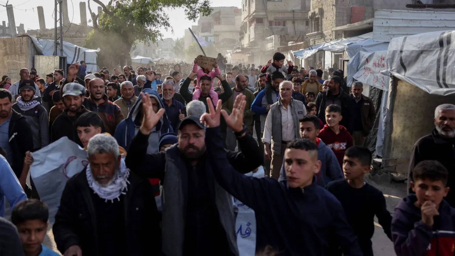 فلسطينيون يشاركون الثلاثاء بمسيرة في بيت لاهيا شمال غزة