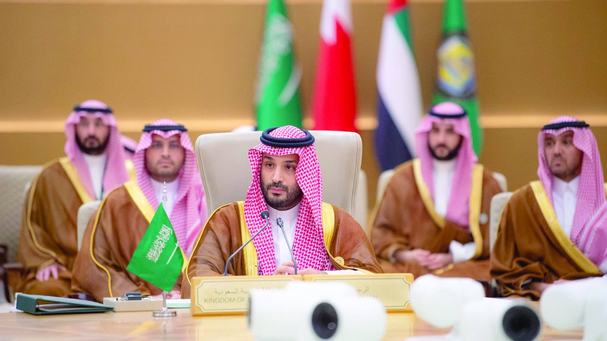 ولي العهد السعودي خلال ترؤسه القمة الخليجية - الأميركية في الرياض