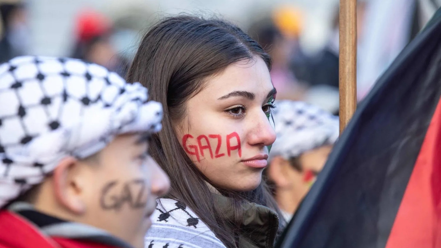 من المسيّرات التي خرجت في كندا دعماً لغزة