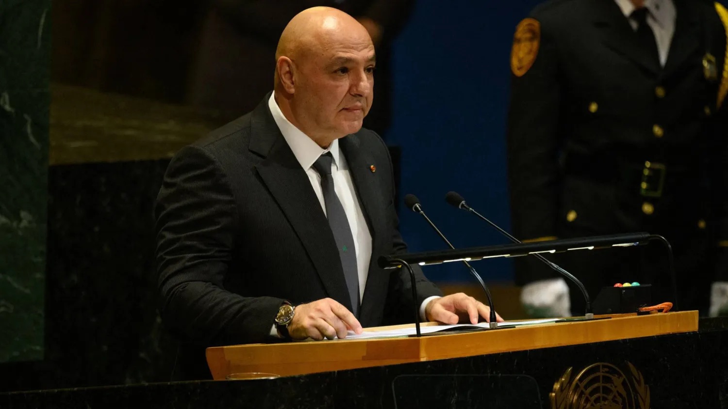 الرئيس اللبناني جوزيف عون يُلقي كلمة في الدورة الـ80 للجمعية العامة للأمم المتحدة 23 سبتمبر 2025 بمقر الأمم المتحدة بمدينة نيويورك