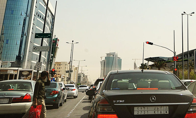ازدحام مروري في الرياض