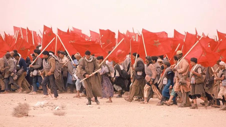 جانب من المسيرة الخضراء عام 1975