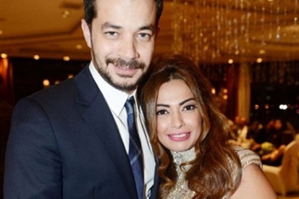 شريف سلامة وزوجته داليا مصطفى