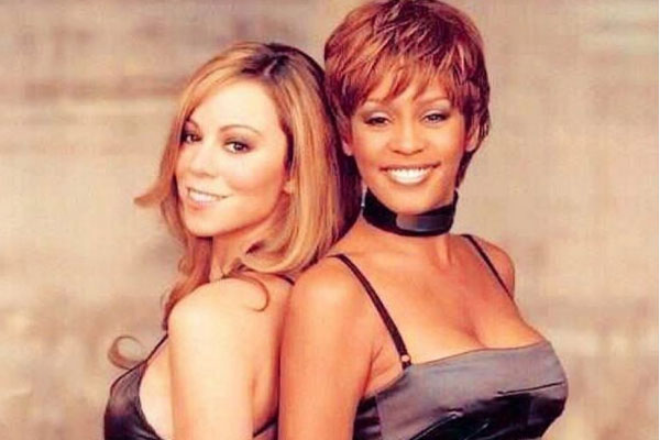 ويتني هيوستن وماريا كاري معاً