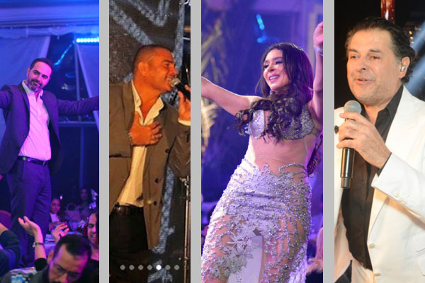 نجوم حفلات عيد الميلاد