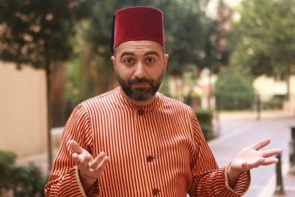 لقطة من مسرح الحكواتي