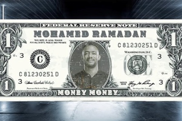 محمد رمضان على ورقة الدولار