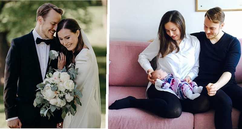 رئيسة وزراء فنلندا تتزوج أخيرًا من والد طفلتها