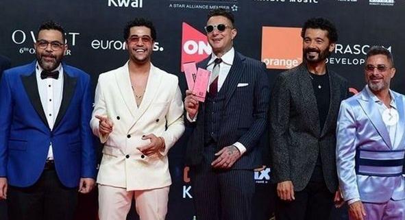 مخرج الفيلم الباجوري بجانبه خالد النبوي وأحمد الفيشاوي أبطال فيلم  قمر 14