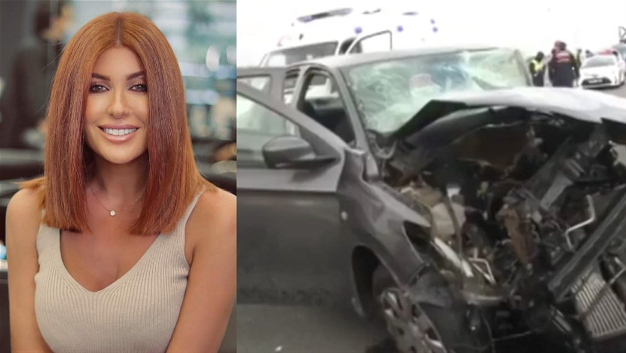 اللبنانية ريتا حرب تتعرض لحادث سير مروع في تركيا