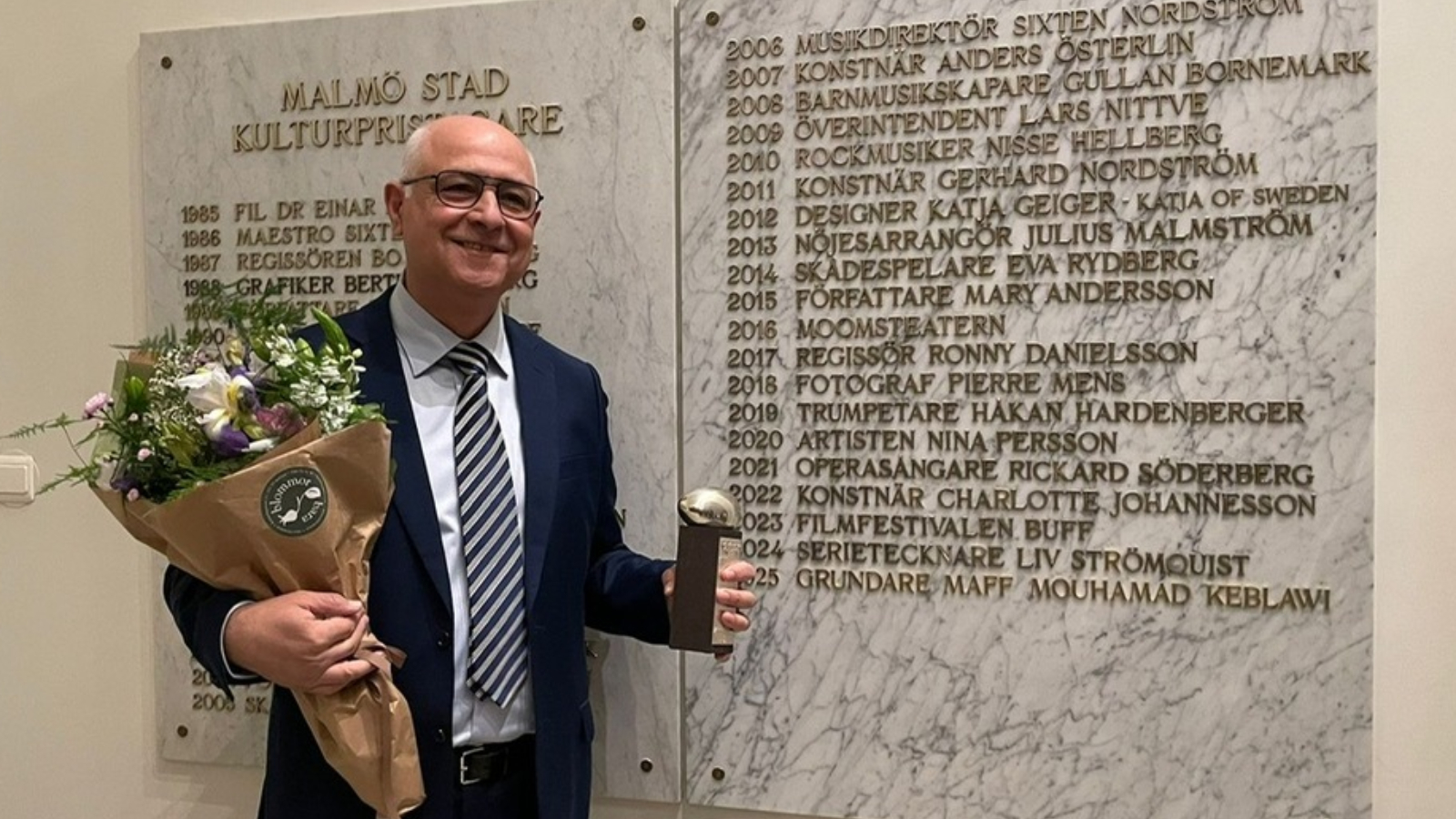 محمد قبلاوي يحصل على جائزة الثقافة لمدينة مالمو لعام 2025