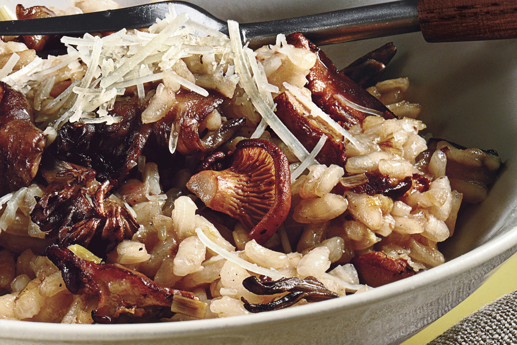 ريزوتو بالفطر البري