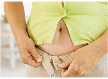 الدهون حول البطن مشكاة تعني الكثيرين
