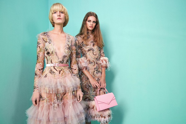 ملابس رالف أند روسو المسائية معدنية الألوان