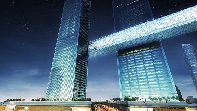 دبي تحطم الرقم القياسي العالمي لأطول برج معلق 