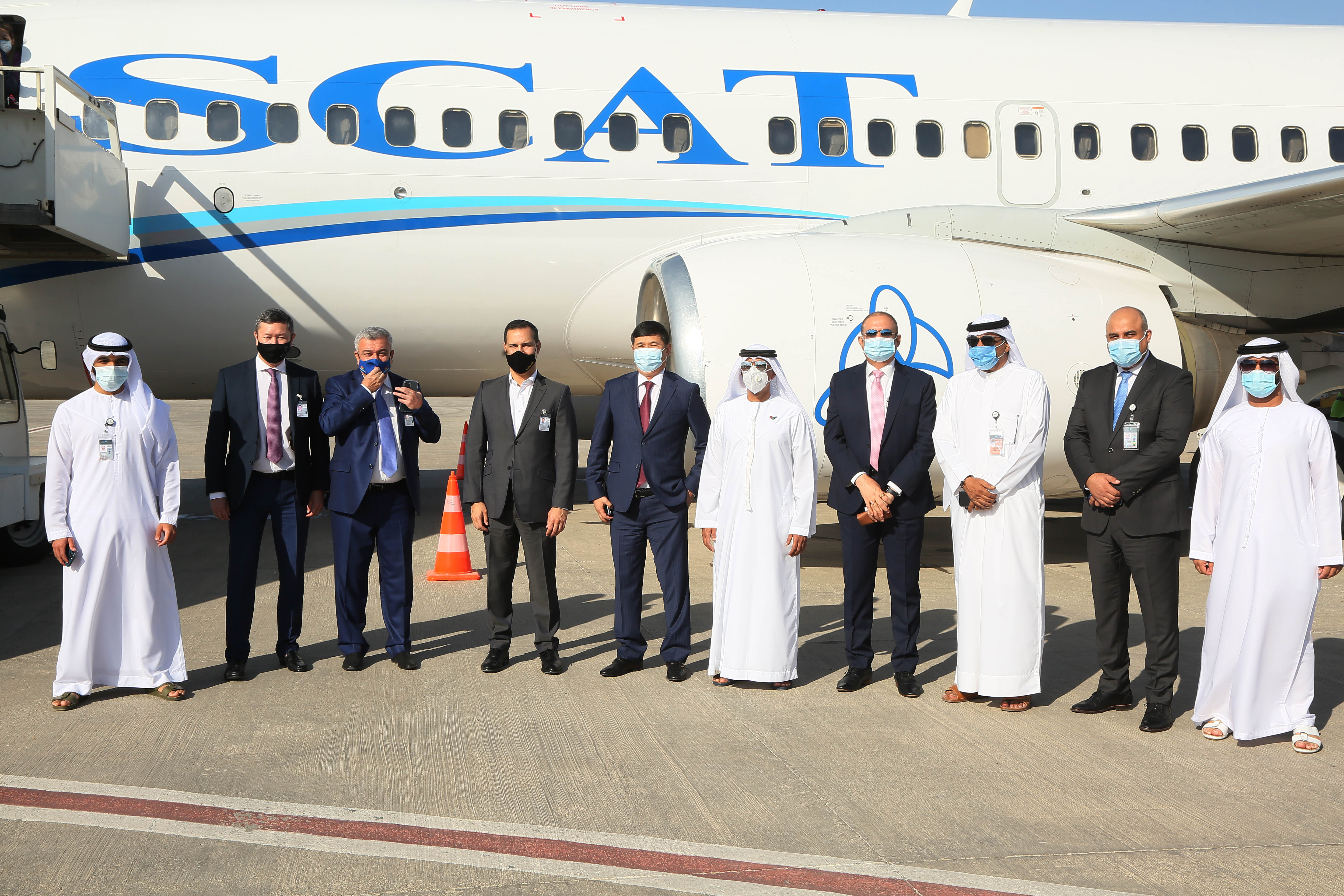 مطار رأس الخيمة الدولي يستقبل أول رحلة لشركة 