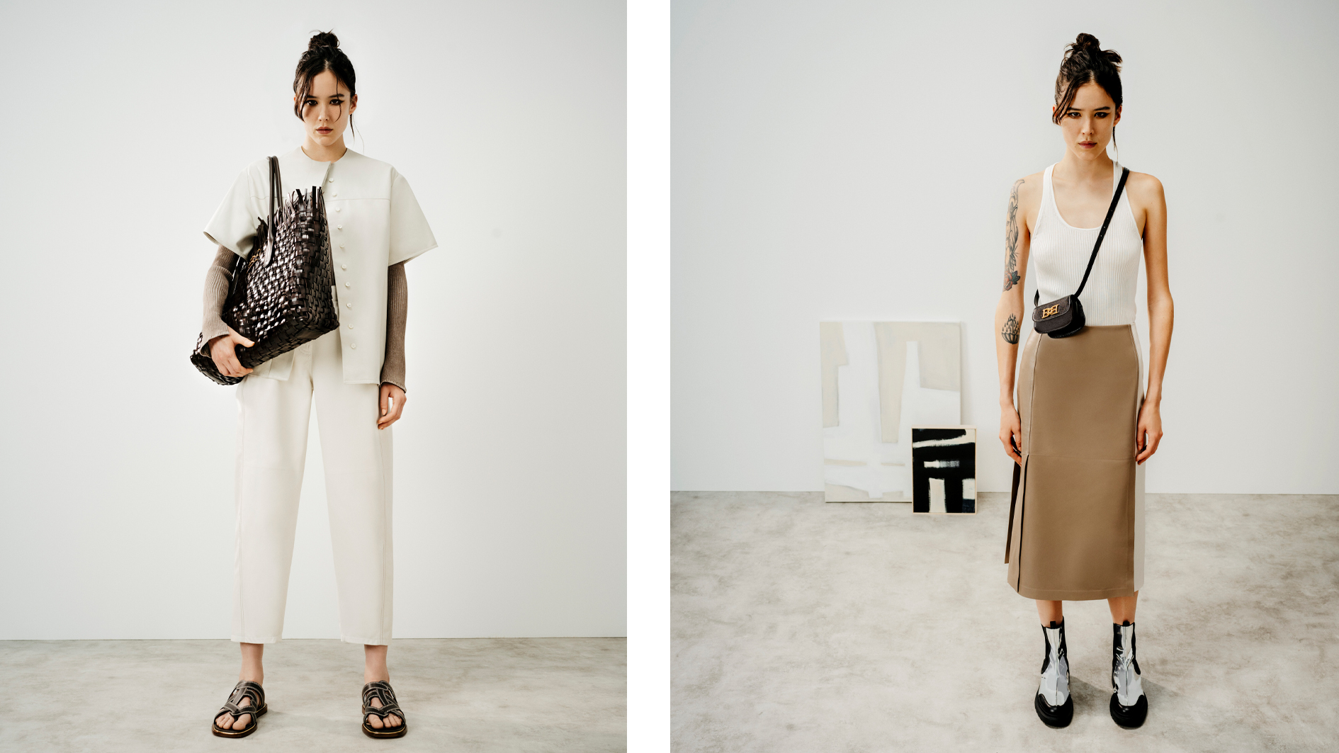 "Bally" تقدم ملابس نسائية بألوان محايدة مميّزة لموسم ربيع وصيف 2022