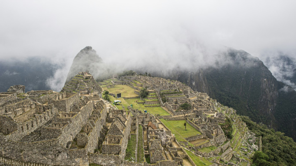 الموقع الأثري لماتشو بيتشو في بيرو في 2 تشرين الثاني/نوفمبر 2020 (ا ف ب)