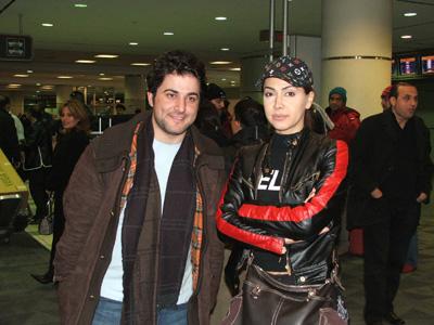 نوال الزغبي وملحم زين في مطار بيرسون