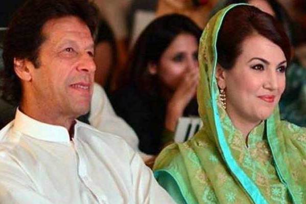 عمران خان وزوجته السابقة ريهام خان