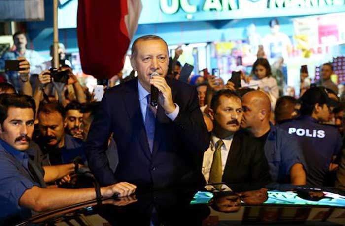 اردوغان متحدثا في مسقط رأسه يوم الخميس