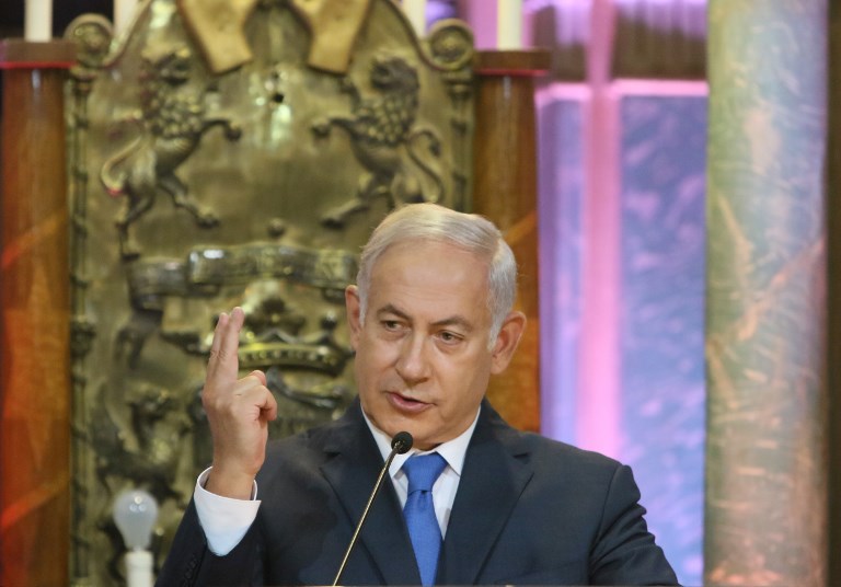 رئيس وزراء إسرائيل خلال زيارته لليتوانيا