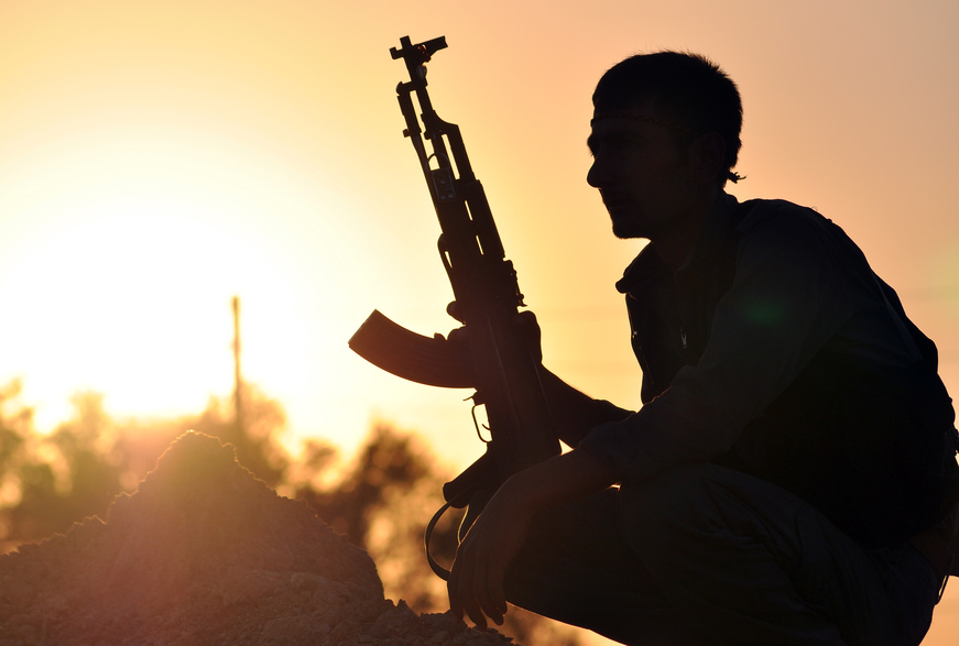 مقاتل من داعش في الرقة السورية - أرشيفية