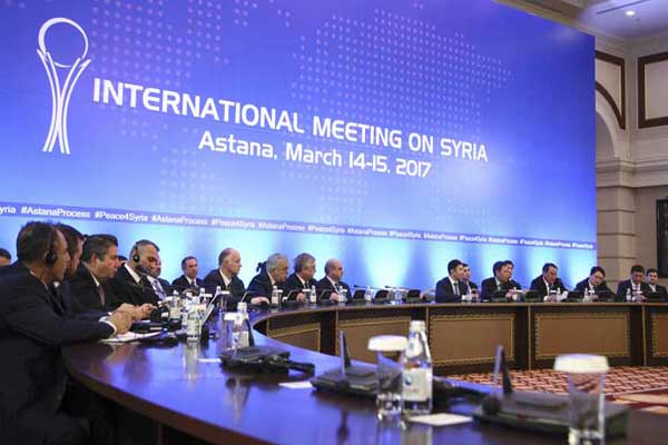 أحد اجتماعات أستانة السابقة لمحاولة إيجاد حل للأزمة السورية