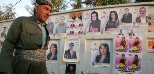 دعايات انتخابية للمرشحين في محافظات اقليم كردستان