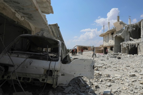 دمار في إدلب بعد غارات لقوات النظام السوري
