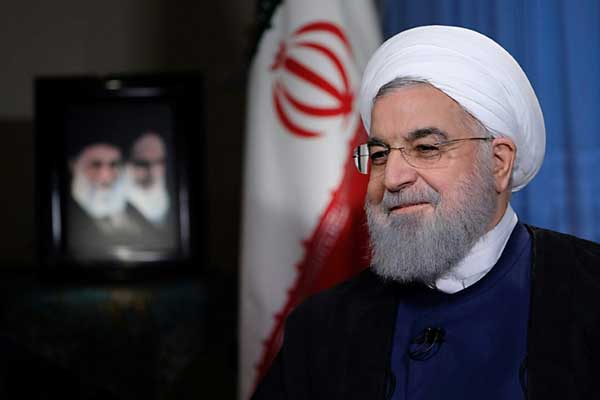 صورة للرئيس حسن روحاني في طهران نشرتها الرئاسة الإيرانية في 6 أغسطس 2018