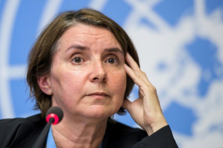 القاضية الفرنسية كاترين مارشي اوهيل رئيسة الالية المكلفة جرائم الحرب في سوريا 