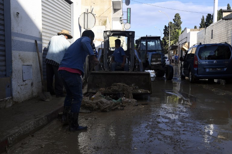 ارتفاع حصيلة ضحايا فيضانات تونس إلى أربع وفيات
